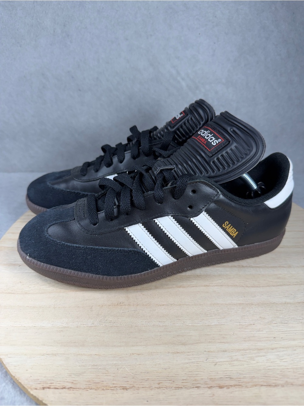 Adidas Samba OG Black Gum Bottom Mens Size 7.5 034563 - Picture 3 of 8